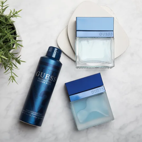 Vista 2 de Guess Guess Seductive Homme Blue Men Body Spray, 6 onzas (Paquete de 1)