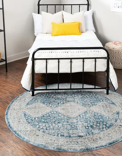 Vista 13 de Unique Loom Newport Collection - Alfombra de área - Rosecliff (Runner 2' 0" x 3' 11", Multi/Azul)