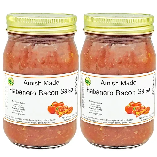 Vista 21 de Arndts Fudgery Amish Made Salsa Tarros de 2-16 onzas (manzana mediana)