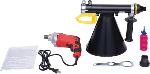 Vista 6 de YIYIBYUS Pistola de lechada de mortero Aplicador pulverizador eléctrico semiautomático 750W, pistola de lechada de mortero pulverizador herramienta