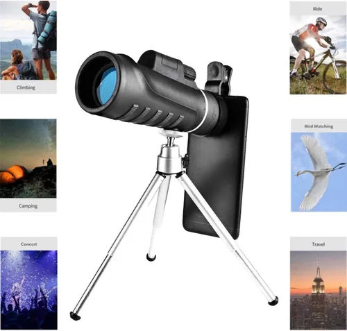 Vista 2 de GeRRiT Monocular Telescope, Monocular Telescope for Adults, 40 * 60HD High Power Waterproof with Smartphone Adapter Tripod for Bird
