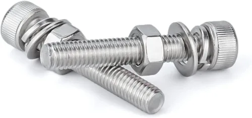 Vista 7 de 120 piezas de tornillos de cabeza hexagonal de acero inoxidable M6, tornillos, tuercas y arandelas, kit surtido utilizado en el hogar y la oficina