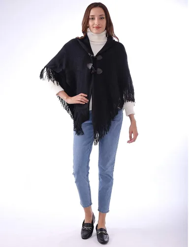 Vista 3 de MissShorthair Ponchos cálidos de invierno para mujer