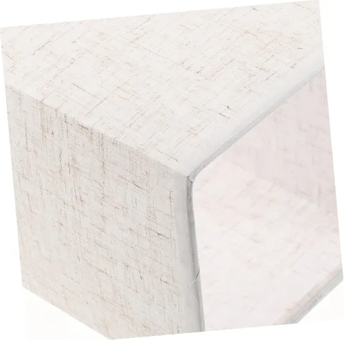 Vista 7 de Pantalla de tambor para base, fácil montaje, lámpara de pared, pantalla de escritorio y mesita de noche, acabado de lino natural