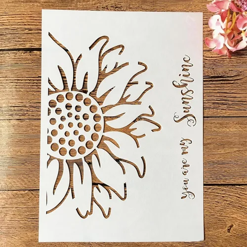 Vista 8 de TIAMECH Plantilla de cámara 3D reutilizable A4 para pintar, plantilla de capas de cámara digital de mandala, arte de pared de bricolaje, muebles