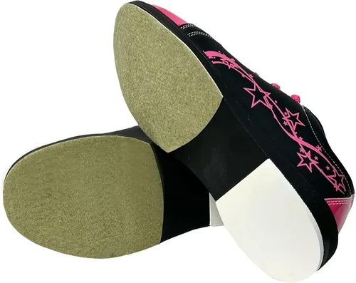 Vista 3 de Pyramid Zapatos de bolos Rise BlackHot Pink para mujer