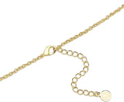 Vista 5 de Collar de flores Mes de Nacimiento Lujoso collar chapado en oro de 18 quilates con colgante de flor Bonita bolsa de joyería para mujer collares