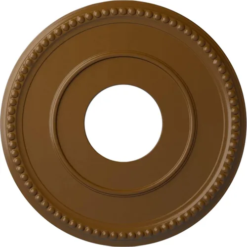 Vista 46 de Ekena Millwork Bradford Medallón de techo, Oro Pintado a mano dorado