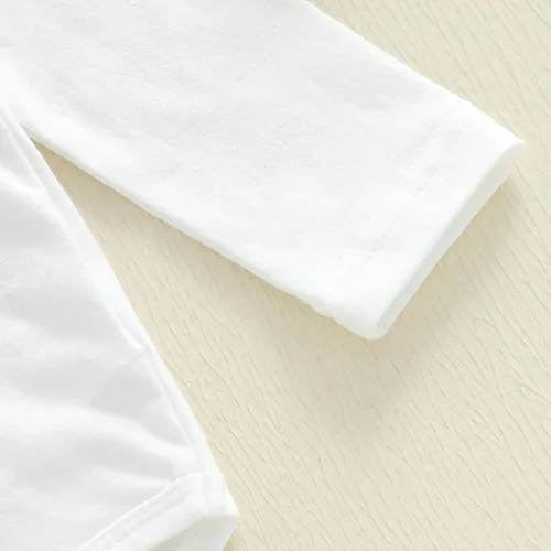 Vista 11 de Sasaerucure Conjunto de ropa de 2 piezas para bebé y niña pequeña con falda tutú a rayas