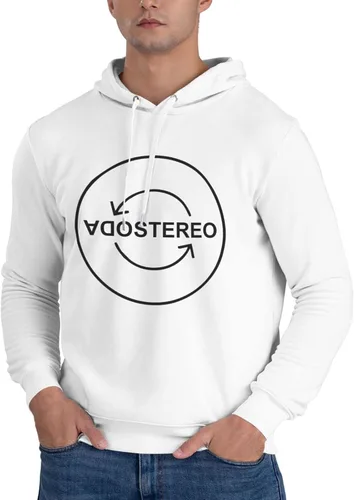 Vista 4 de Soda Stereo Logo Men'S Hoodie Sweatshirt Long Sleeve Casual Light Pullover Cotton Breathable Sweatshirt