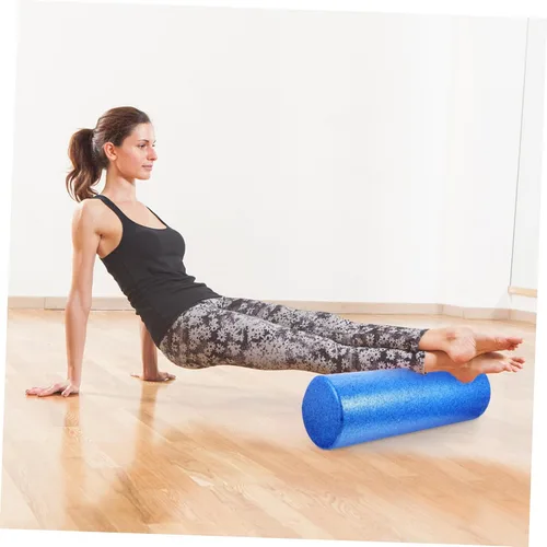 Vista 3 de KOMBIUDA Rodillo de yoga de espuma de alta densidad para relajación muscular y terapia de fitness, columna ligera para masaje de tejido profundo