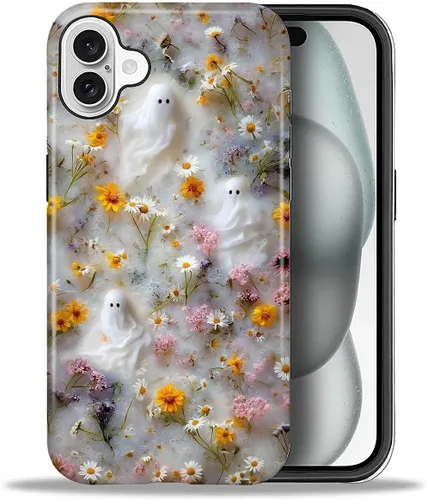 Vista 173 de ZHEGAILIAN Funda para iPhone 11, carcasa dura a prueba de golpes + silicona suave 2 en 1 híbrida, parachoques a prueba de caídas - Vidrio manchado