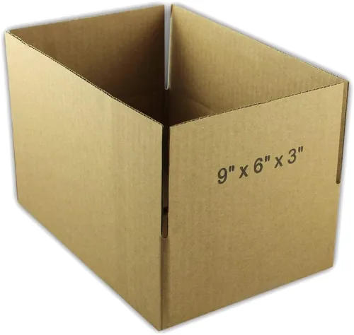 Vista 2 de EcoSwift 75 cajas de embalaje de la cartulina acanalada 9x6x3 que envían por correo los cartones móviles de la caja de envío