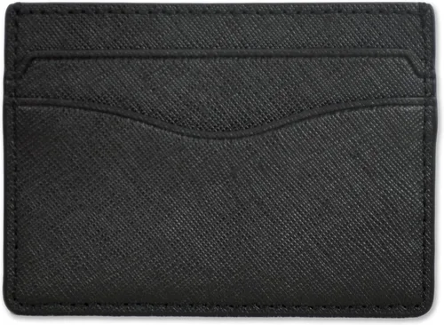 Vista 2 de Tory Burch Cartera de piel Saffiano 136101 Emerson Slim Card Case para mujer (001 negro)