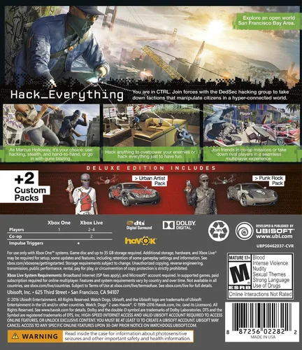 Vista 3 de Watch Dogs 2 Deluxe Edition (Includes Extra Content) - Xbox One