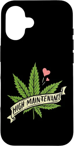 Vista 32 de High Maintenance Weed Cannabis Pocket 420 THC Stoner Gift Case for iPhone 17