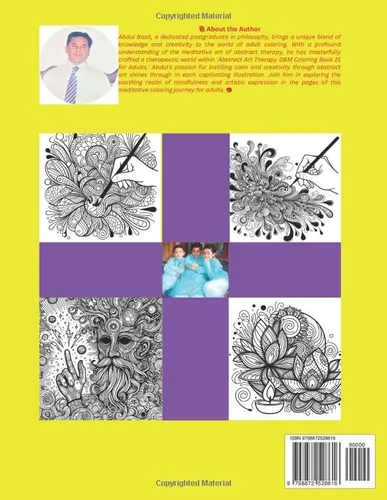 Vista 2 de Abstract Art Therapy DBM Coloring Book 21 for Adults