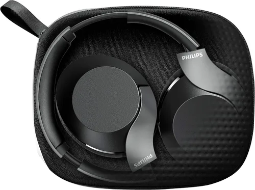 Vista 4 de Philips Rendimiento de audio TAPH805BK Bluetooth 5.0 Auriculares con cancelación activa de ruido con asistente de Google (negro)
