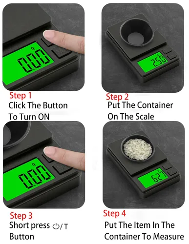 Vista 5 de Báscula digital de bolsillo de 35.27 oz x 0.00 oz, báscula de gramos, báscula digital de gramos, báscula de alimentos, báscula de joyería, báscula