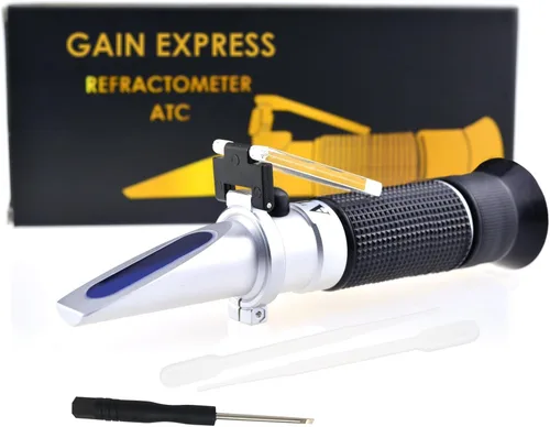 Vista 9 de Refractómetro clínico con ATC, proteína sérica de triple escala/gravedad específica de la orina/índice de refracción