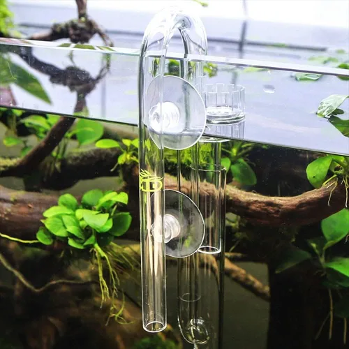 Vista 8 de DONGKER Tubo de lirio de acuario, desnatador de superficie acrílica para tanque de acuario de 5 pulgadas/8 pulgadas (16/0.866 in)