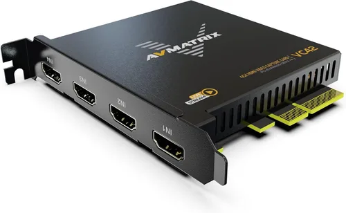 Vista 2 de AVMATRIX VC42 4-CH HDMI PCIE Tarjeta de captura HDMI 1.4 Entrada y captura simultáneas