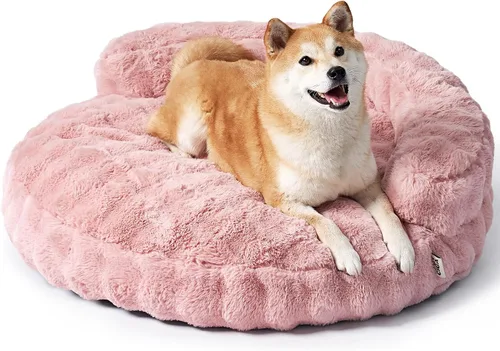 Vista 11 de EHEYCIGA Sofá cama suave para gatos de interior, cama extra pequeña esponjosa para perros con funda extraíble lavable, sofá para mascotas, Camello