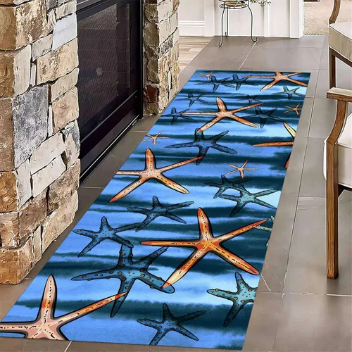 Vista 8 de Alfombra de pasillo de arco iris, 1.3 x 7 pies, alfombra de pasillo de abstracción interior, alfombra de pasillo para sala de estar para pasarela 10