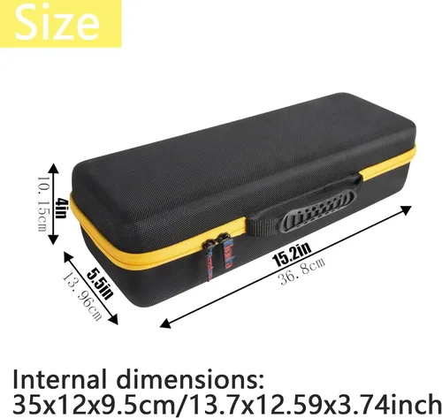 Vista 2 de khanka Reemplazo de estuche rígido para amoladora DEWALT 20V MAX* (DCG426B), solo funda