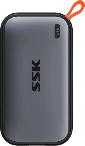 Vista 9 de SSK SSD externo de 250 GB, unidades de estado sólido externas SSD USB C de hasta 1050 MB/s, SSD portátil USB 3.2 Gen2 para iPhone 15/Pro, Windows