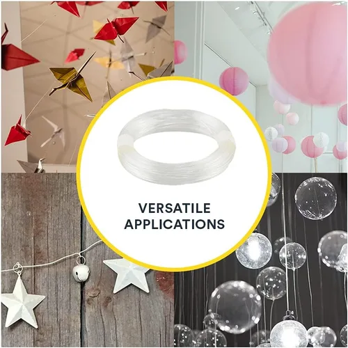 Vista 6 de OOK Alambre invisible para colgar de 15 pies, capacidad de 50 libras, alambres autoatables, ideal para colgar cuadros y macetas