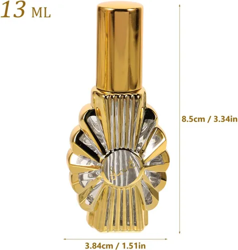 Vista 3 de 2 botellas de perfume de vidrio, 0.4 fl oz, 0.44 onzas líquidas, atomizador recargable, botella de agua bendita, botella de aceite esencial vacía