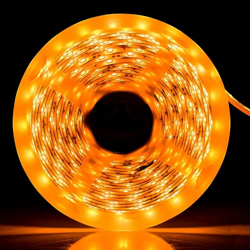 Vista 24 de Resistente al agua IP65, tira de luz LED flexible impermeable de 12 V, tiras de luz LED cortables de 16.4 pies, 300 unidades de cadena de Blanco