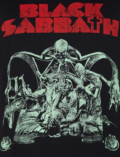 Vista 3 de Camiseta XL Black Sabbath Cut-out para hombre., Negro