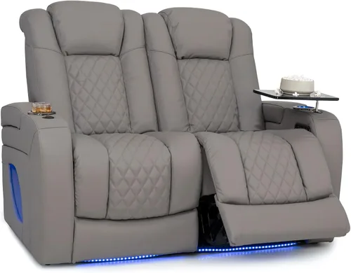 Vista 33 de Seatcraft Virtuoso 365 - Asiento de cine en casa (3 unidades), color ébano