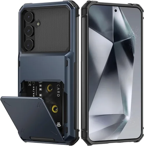 Vista 16 de Nvollnoe Funda para Samsung S23 con tarjetero 5G de 6.1 pulgadas, delgada, de doble capa, resistente, protector para Galaxy S23, funda con ranura