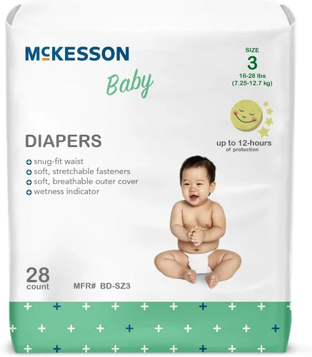 Vista 8 de McKesson Pañales para bebé, talla 1 (8 libras a 14 libras), 20 unidades, 1 paquete