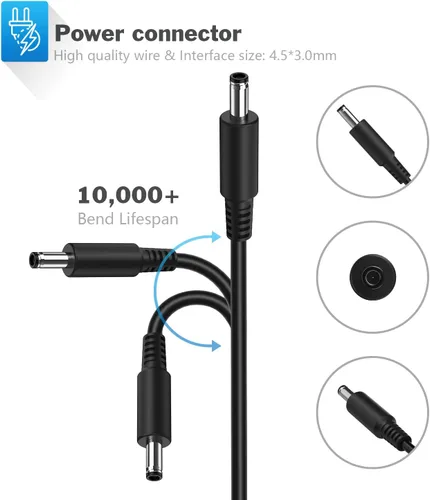 Vista 2 de VUOHOEG Cargador para portátil de 45 W compatible con Dell Inspiron 11 3000 (3152/3153/ 3157/3162/ 3168/3179, Inspiron 13 5000 2 en 1