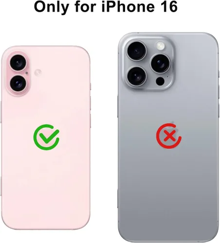 Vista 5 de Envoltura de piel de fibra de carbono negra compatible con iPhone (16) Cubierta protectora de la etiqueta de la película, calcomanía de vinilo