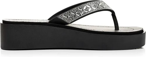 Vista 4 de FITORY Sandalias de plataforma con diamantes de imitación para mujer