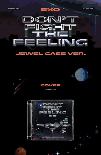 Vista 2 de EXO - Álbum Especial DON'T FIGHT THE FEELING [Jewel Case Ver.] Álbum+Juego de tarjetas fotográficas adicionales