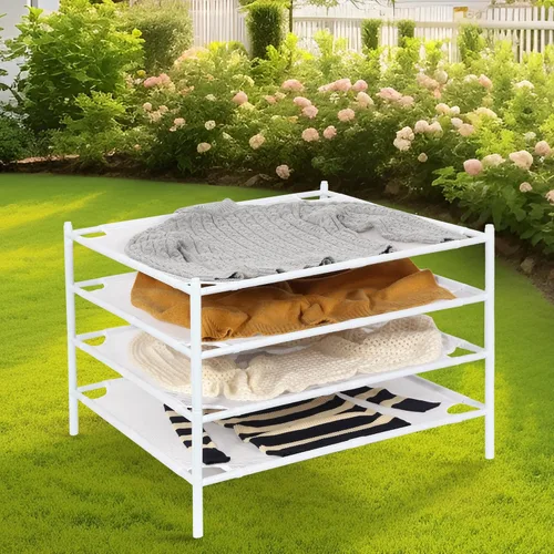 Vista 21 de STORAGE MANIAC Estante para Secar Suéteres, Estante de Secar Ropa de Malla, Estante de Secar Ropa de lavandería Apilable, Secador Plano