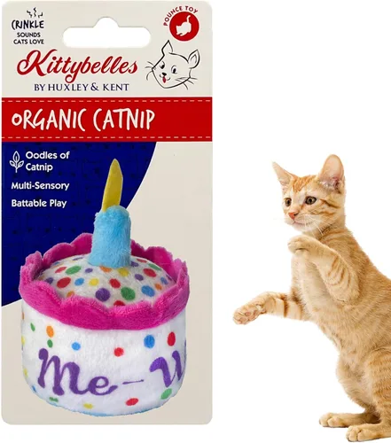 Vista 15 de Huxley & Kent Juguete de Peluche para Gatos - Juguete Interactivo de Hierba Gatera para Gatos y Gatitos - Suave con Crujido y Hierba Gatera