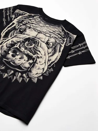 Vista 3 de Liquid Blue Camiseta para hombre Cats Suck Bull Dog