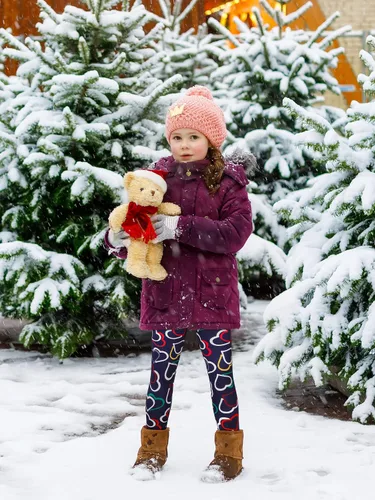 Vista 5 de TODDOR Paquete de 3 leggings con forro polar para niñas, mallas térmicas gruesas, pantalones cálidos hasta el tobillo, ropa de invierno para niños