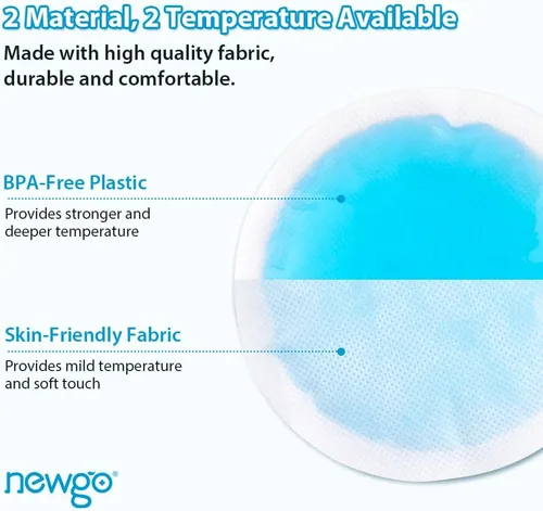 Vista 4 de NEWGO Paquetes pequeños de hielo para lesiones, paquete de 14 piezas de hielo redondo para la cara, paquete de gel frío y caliente circular