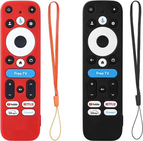 Vista 8 de Paquete de 2 fundas de silicona para control remoto Onn 4K Pro/Plus, funda protectora que brilla en la oscuridad, compatible con el control remoto