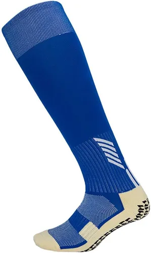 Vista 7 de Calcetines deportivos unisex gruesos hasta la rodilla con puntos de goma para espinilleras de béisbol/fútbol/fútbol