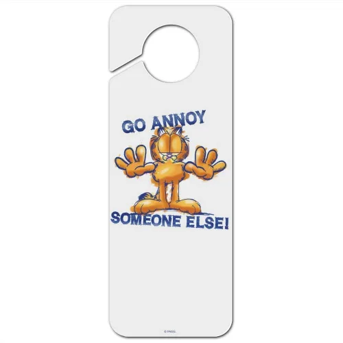 Vista 8 de GRAPHICS & MORE Garfield Go Annoy Someone Else - Perilla de plástico para puerta