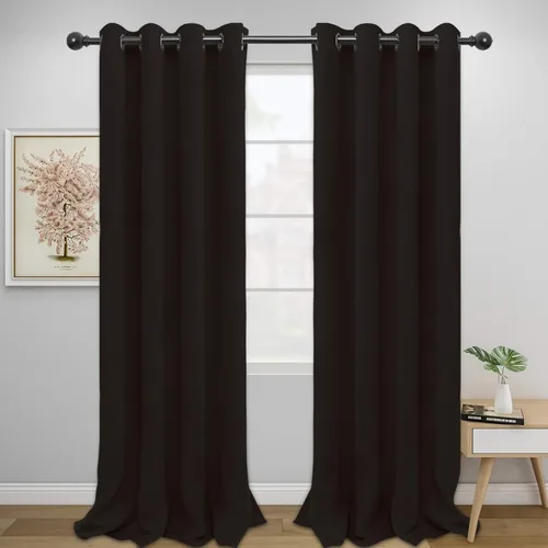 Vista 72 de Easy-Going - Cortinas opacas para dormitorio, aislamiento térmico sólido con ojales, cortinas de ventana para reducción de ruido, cortinas